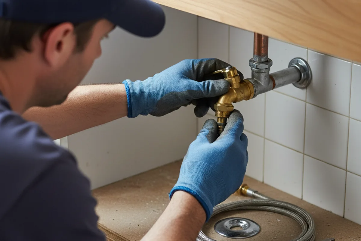 Shutoff valve and fitting work during Faucet and Fixture Repair in Mount Upton